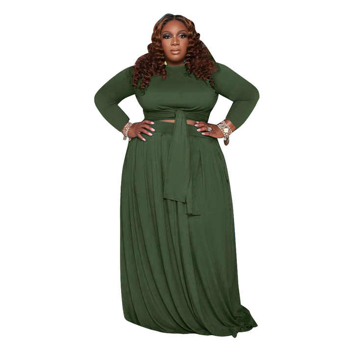 Plus Size Two Piece Skirt Sets